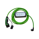 Straight 5 m cable with Mode 3 Type 2 female connector for vehicle and standard German male single-phase 10A connector for Wallbox
