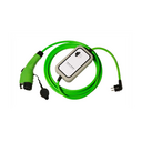 Straight 5 m cable with Mode 3 Type 1 female connector for vehicle and standard German male single-phase 10A connector for Wallbox