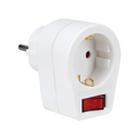 ADAPTADOR BRANCO DE 16 A, 250 V COM INTERRUPTOR SIMON BRICO