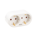 ADAPTER DOUBLE FRONT 16A 250V WHITE SIMON