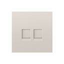 Couvercle pour 2 x RJ45 sans connecteur sans adaptateur sable mat Simon 360