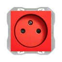 2P+T socket outlet 16A 250V~ screw connection red Simon 270