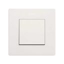 Complete push-button switch kit 10AX 230V~ IP44 with fast terminal connection system matt white Simon 270