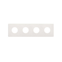 Minimal aesthetic frame for CLEAN Schuko socket outlet for 4 elements matt white Simon 270