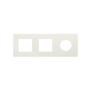 Frame composed of 2 elements and 1 minimal aesthetic for CLEAN Schuko socket outlet matt white Simon 270