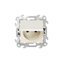 Prise 2P+T etanche IP44 mécanisme +touche / 16 A 250 V connexion rapide Simon 24 Harmonie ivoire