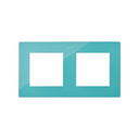 Cadre double turquoise Simon 24 Harmonie