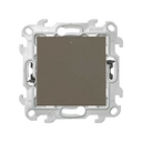 Poussoir à bascule lumineux 10 A 250 V connexion rapide marron Simon 24 Harmonie