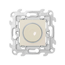 Round rocker for push-button 6A 250V~ with built-in pilot light with screw connection ivory Simon 24 Harmonie