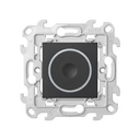 Round rocker for push-button 6A 250V~ with built-in pilot light with screw connection graphite Simon 24 Harmonie