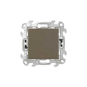 Switch for blinds 10A 250V~ with 3 positions with fast terminal connection brown Simon 24 Harmonie