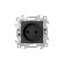 2P socket 16A 250V~ with fast terminal connection graphite Simon 24 Harmonie