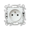 Prise 2P+T 16 A 250 V connexion rapide blanc Simon 24 Harmonie