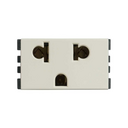 TOMA DE CORRIENTE EUROAMERICANA 2P+T 16A 127V~ Marfil S25