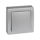 2-way switch monoblock 10AX 250V~ with screw terminal connection system aluminium Simon 73 Loft