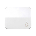 Tecla individual com gravação luz para botão de pressão branco Simon 75