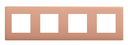 Frame for 4 elements copper Simon 270