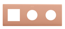Frame composed of 1 element and 2 minimal aesthetics for CLEAN Schuko socket outlet copper Simon 270