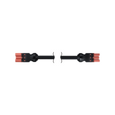 Latiguillo de conexión rapida hembra-macho RZ - 0,6 kV de 3 polos con 8 metros de longitud en material libre de halógenos con sección de 3 x 2,5mm² rojo Simon Cableado electrico