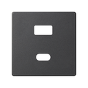 PLACA PARA CARGADOR USB A+C QUICKCHARGE GRAFITO SIMON 82