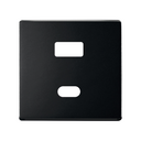 PLACA PARA CARGADOR USB A+C QUICKCHARGE NEGRO MATE SIMON 82 CONCEPT