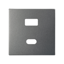 PLACA PARA CARGADOR USB A+C QUICKCHARGE TITANIO SIMON 82 CONCEPT