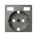 TAPA BASE ENCHUFE SCHUKO CON 2 USB C+C TITANIO SIMON 82