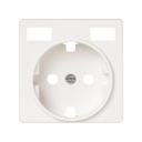 TAPA BASE ENCHUFE SCHUKO CON 2 USB C+C BLANCO MATE SIMON 82