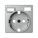 COVER FOR SCHUKO SOCKET WITH 2 USB A + C CHARGERS 10.5W ALUMINUM SIMON 82