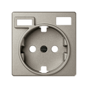 Cover for Schuko Socket Base with 2 USB Chargers A + C 10.5W Champagne Simon 82 Concept