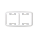 Thermostable frame for 2 elements white Simon 31
