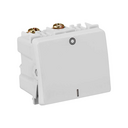 Interruptor bipolar simples 10 A 250V~ de 2 módulos com borne conexão parafuso branco Simon 19