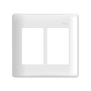 Placa de 6 postos com suporte 4x4 branco Simon 19