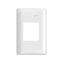 Placa de 2 postos com suporte 4x2 branco Simon 19