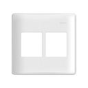 Placa de 4 postos com suporte 4x4 branco Simon 19