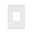 Placa de 2 postos com suporte 4x2 branco Simon 20