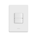Conjunto de 2 interruptores simples 1 placa de 2 postos 4x2 com suporte 10 A 250 V~ branco Simon 20