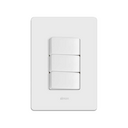 Conjunto de 3 interruptores paralelos 1 placa de 3 postos 4x2 com suporte 10 A 250 V~ branco Simon 20