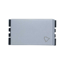 Pulsador unipolar de campana 10A 127-220V con embornamiento a tornillo aluminio Simon 25 Plus