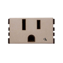 Toma de corriente 2P+T con seguridad 15A 127-220V con embornamiento a tornillo cava Simon 25 Plus