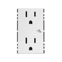 Toma de corriente dúplex 2P+T con seguridad 15A 127V blanco Simon 25 Plus