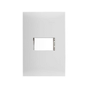 Placa de 1 módulo con chasis blanco Simon 25 Plus