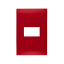 Placa de 1 módulo sin chasis rojo carmesí Simon 25 Plus