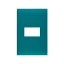 Placa de 1 módulo sin chasis verde aqua Simon 25 Plus
