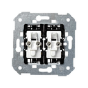 Grupo de 1 conmutador 10 AX 250V~ y 1 pulsador 10 A 250V~ con sistema de embornamiento rápido Simon 28