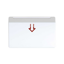 Cover with viewer for mechanical or electronic card switch white Simon 27 Play