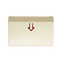 Cover with viewer for mechanical or electronic card switch ivory Simon 27 Play