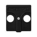 Plate for inductive R/TV+SAT sockets graphite Simon 27 Play
