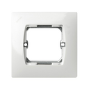 Frame for 1 element without claws and with centre frame white Simon 27