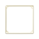 Trim frame for 1 element ivory Simon 27